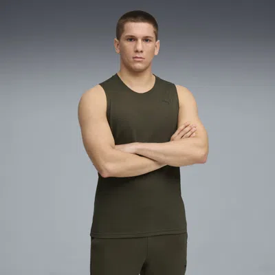 Puma Tad Tech Triblend Sleeveless Men In Green