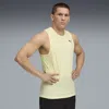 Puma Tad Tech Triblend Sleeveless Men In Yellow