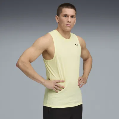Puma Tad Tech Triblend Sleeveless Men In Yellow