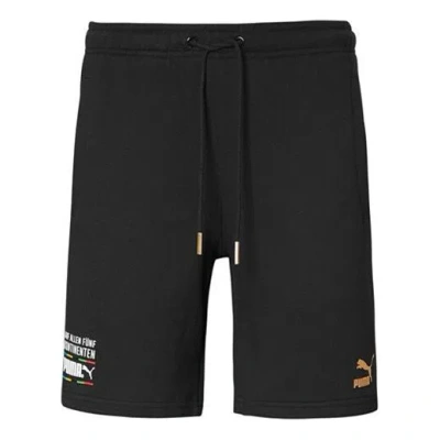 Puma Tailored For Sport Worldhood Shorts 'black White Orange'