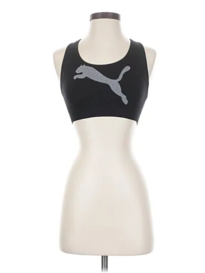 Pre-owned Puma Tank Top Black Halter Neckline Tops