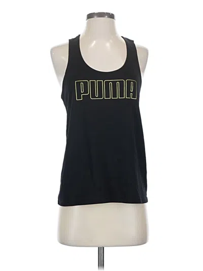 Pre-owned Puma Tank Top Black Halter Neckline Tops