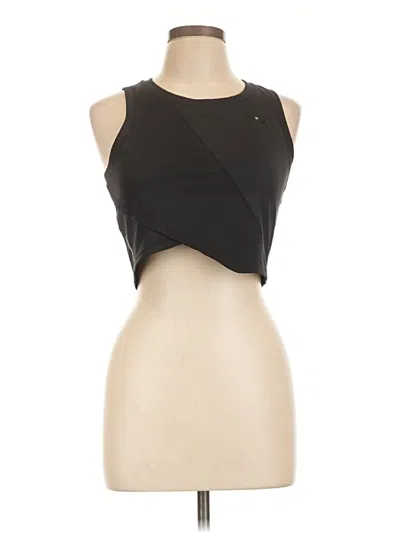 Pre-owned Puma Tank Top Black Strapless Neckline Tops