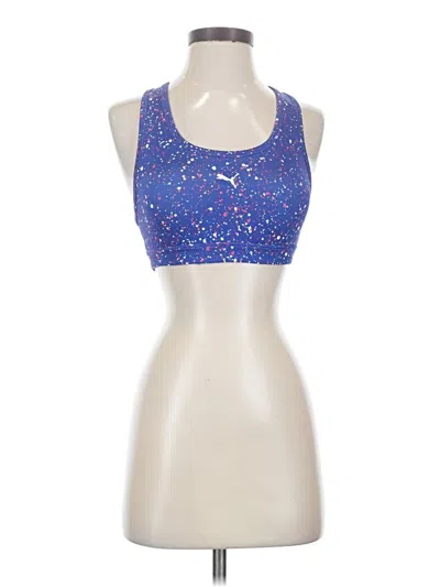 Pre-owned Puma Tank Top Blue Halter Neckline Tops