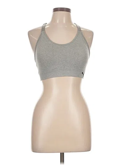 Pre-owned Puma Tank Top Gray Halter Neckline Tops