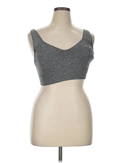 Pre-owned Puma Tank Top Gray Strapless Neckline Tops