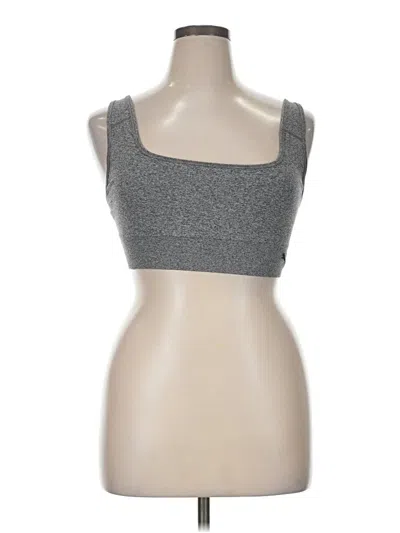 Pre-owned Puma Tank Top Gray Strapless Neckline Tops