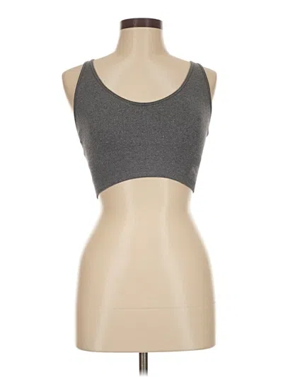 Pre-owned Puma Tank Top Gray Strapless Neckline Tops