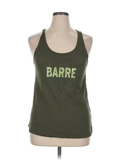 Pre-owned Puma Tank Top Green Halter Neckline Tops