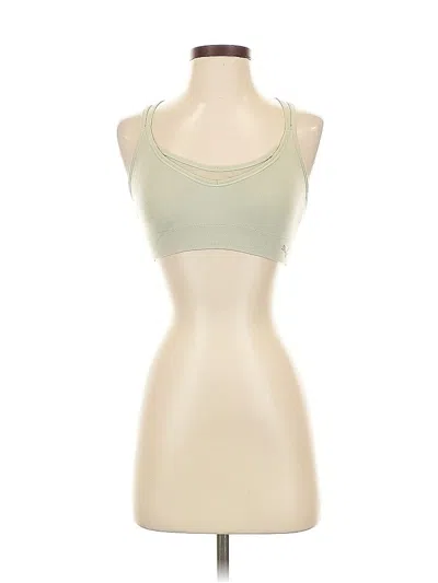 Pre-owned Puma Tank Top Green Strapless Neckline Tops