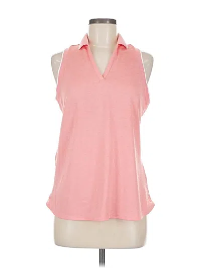 Pre-owned Puma Tank Top Pink Halter Neckline Tops