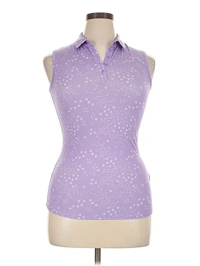 Pre-owned Puma Tank Top Purple Halter Neckline Tops