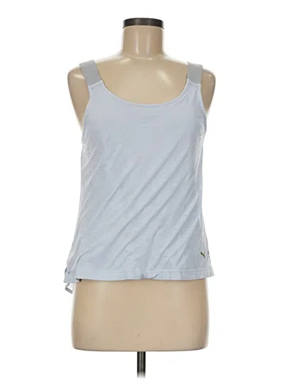 Pre-owned Puma Tank Top Silver Halter Neckline Tops