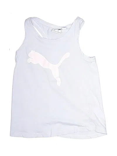 Pre-owned Puma Kids' Tank Top Silver Halter Neckline Tops