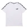 Puma Taping Logo T-shirt 'white'