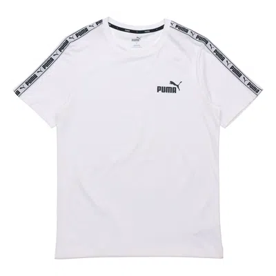 Puma Taping Logo T-shirt 'white'