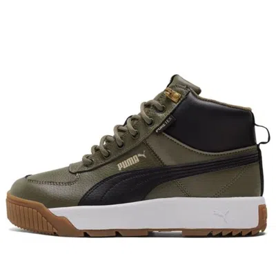 Puma Tarrenz Sb Breathable Stay Warm Non-slip Mid Tops Casual Skateboarding Shoes Unisex Green
