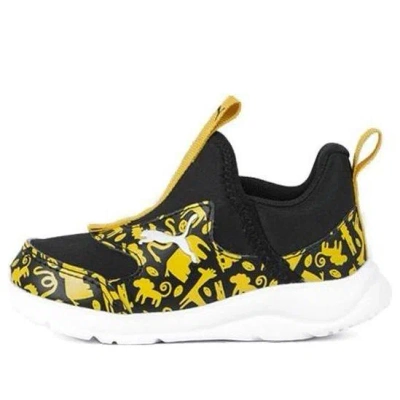 Puma (td)  Fun Racer Slip On Su 'black Yellow'