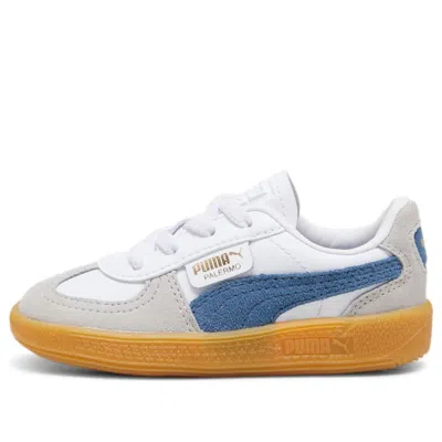 Puma (td)  Palermo Leather 'white Blue Horizon Gum' In Multi