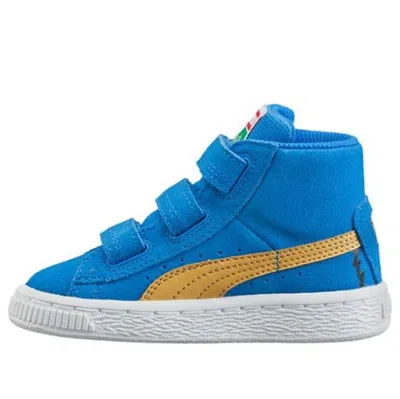 Puma (td)  Suede Mid Sesame 'blue White Yellow'