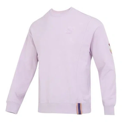 Puma Team Badge Crew Sweater 'purple'