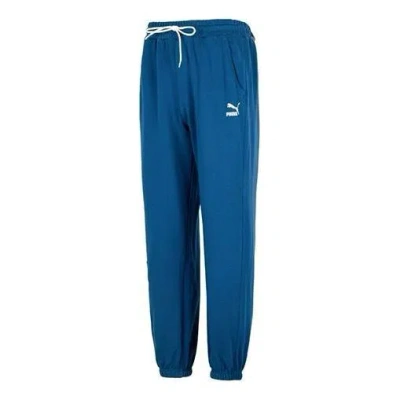 Puma Team Badge Sweatpants Tr Logo Pants 'blue'