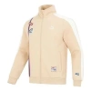 Puma Team Badge Zipper Jacket 'beige' In Neutral