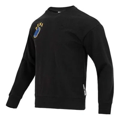 Puma Team Crew Graphic Sweater 'black'