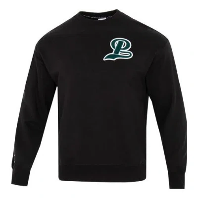 Puma Team Crew Logo Sweatshirt 'black Green'