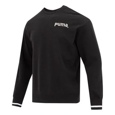 Puma Team Crew Tr Logo Sweater 'black' In Multi