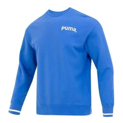 Puma Team Crew Tr Logo Sweater 'blue'