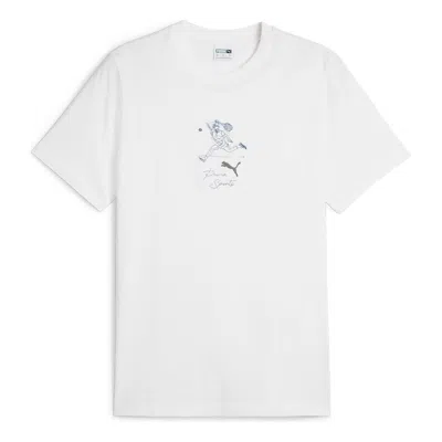 Puma Team Graphic T-shirt 'white'