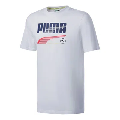 Puma Team Graphic Tee 'white'