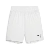 Puma Teamgoal Big Kids' Soccer Shorts In White- Black
