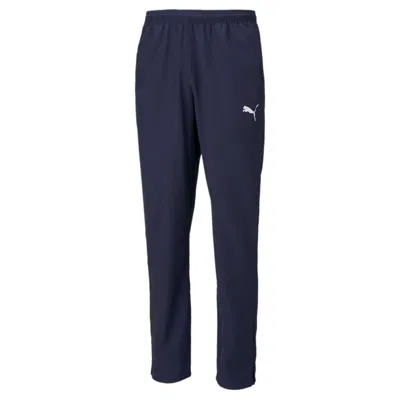 Puma Teamrise Sideline Pants 'navy' In Blue