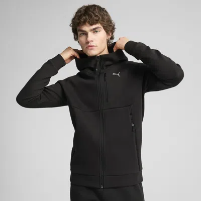 Puma Tech Full-zip Hoodie Men In Black