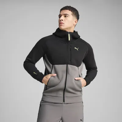 Puma Tech Full-zip Hoodie Men In Gray