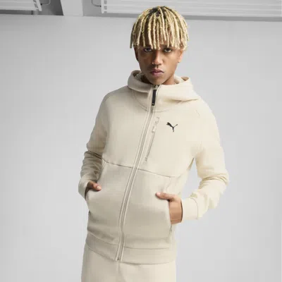 Puma Tech Full-zip Hoodie Men In White