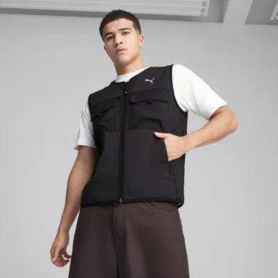 Puma Tech Men's Cargo Vest In Black
