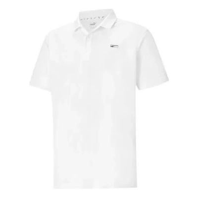 Puma Tech Pique Polo Shirt 'white Black'