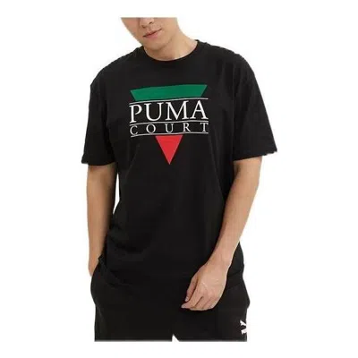Puma Tennis Club Graphic Tee 'black'