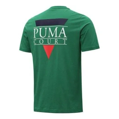 Puma Tennis Club Graphic Tee 'green'