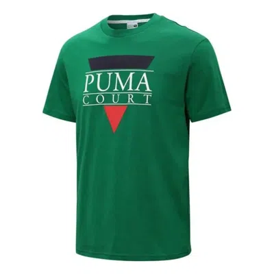 Puma Tennis Club Graphic Tee 'green'