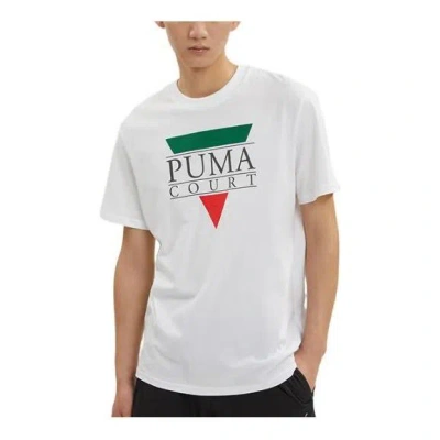 Puma Tennis Club Graphic Tee 'white'