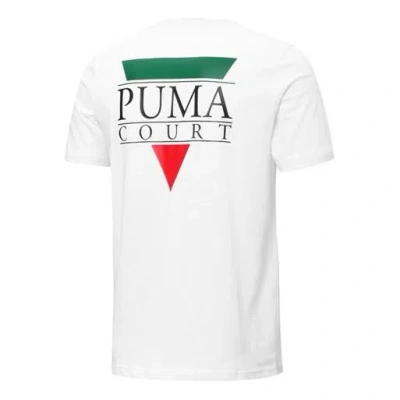 Puma Tennis Club Graphic Tee 'white'