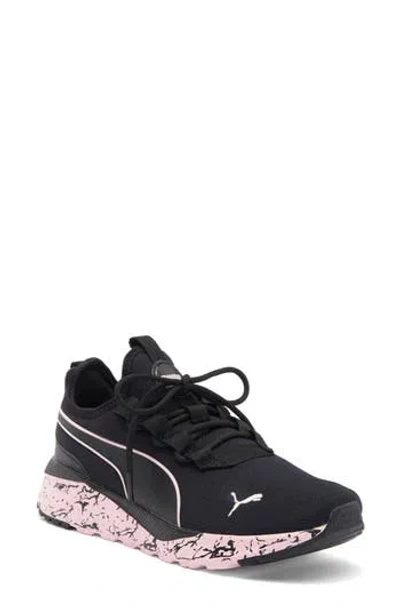 Puma Tetra Marble Sneaker In  Black-chalk Pink