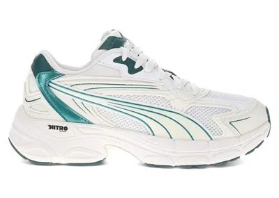 Pre-owned Puma Teveris Nitro White (women's) Sneakers In  White/malachite