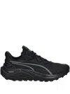 Puma Textured Low-top Sneakers In Black