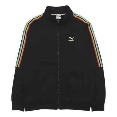 Puma Tfs Unity Track Top Ft Knit Zipper Casual Sports Stand Collar Jacket Black
