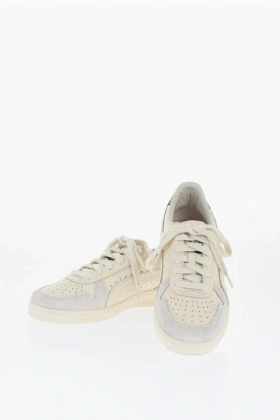 Puma The Archive Leather Indoor Low Top Trainers With Suede Trims